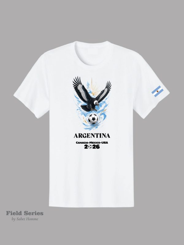 Argentina Soccer Fan T-Shirt – Summer 2026 | Field Series by Sabet Homme