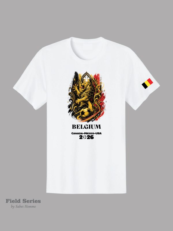 Belgium Soccer Fan T-Shirt – Summer 2026 | Field Series by Sabet Homme