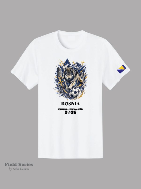 Bosnia & Herzegovina Soccer Fan T-Shirt – Summer 2026 | Field Series by Sabet Homme