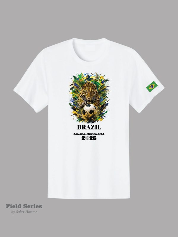 Brazil Soccer Fan T-Shirt – Summer 2026 | Field Series by Sabet Homme
