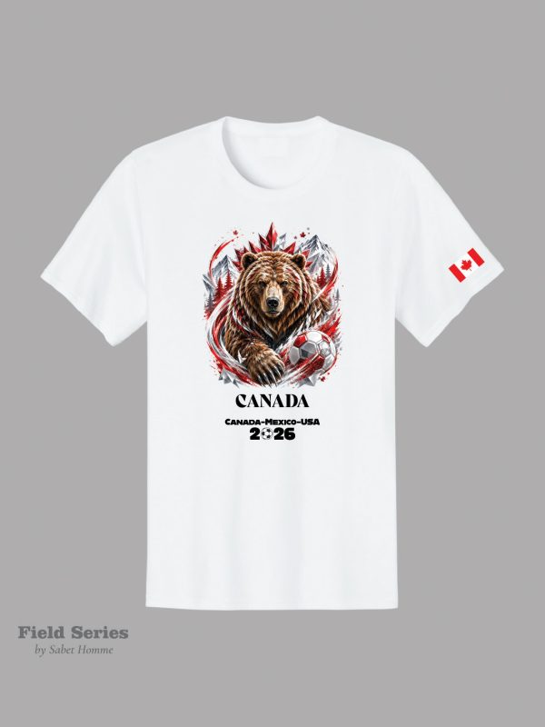 Canada Soccer Fan T-Shirt – The Bear | Summer 2026 | Field Series by Sabet Homme