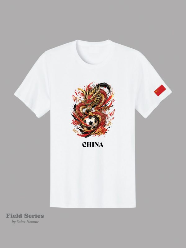 China Soccer Fan T-Shirt – Summer 2026 | Field Series by Sabet Homme