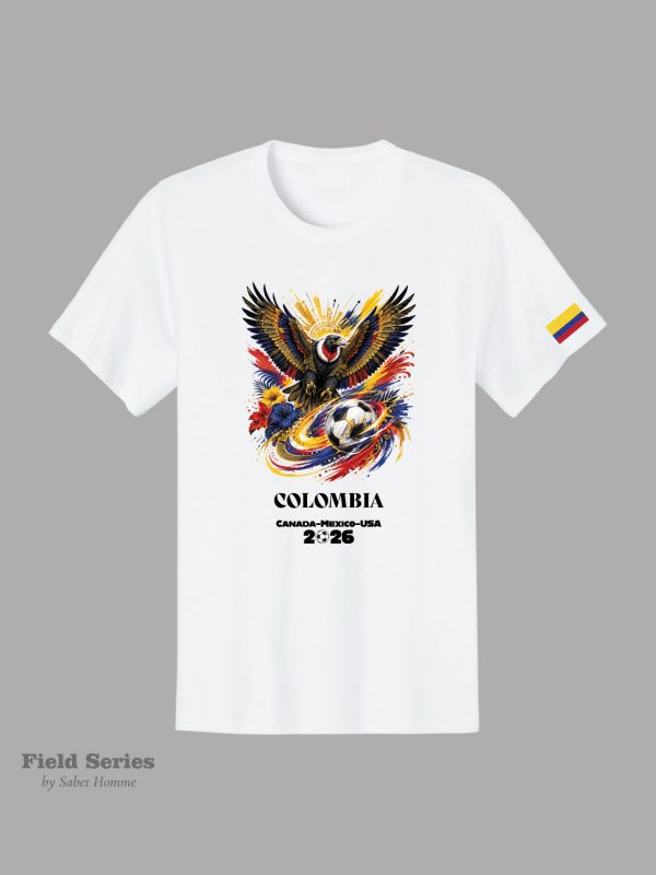 Colombia Soccer Fan T-Shirt – Summer 2026 | Field Series by Sabet Homme