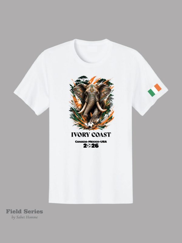 Ivory Coast Soccer Fan T-Shirt – Summer 2026 | Field Series by Sabet Homme