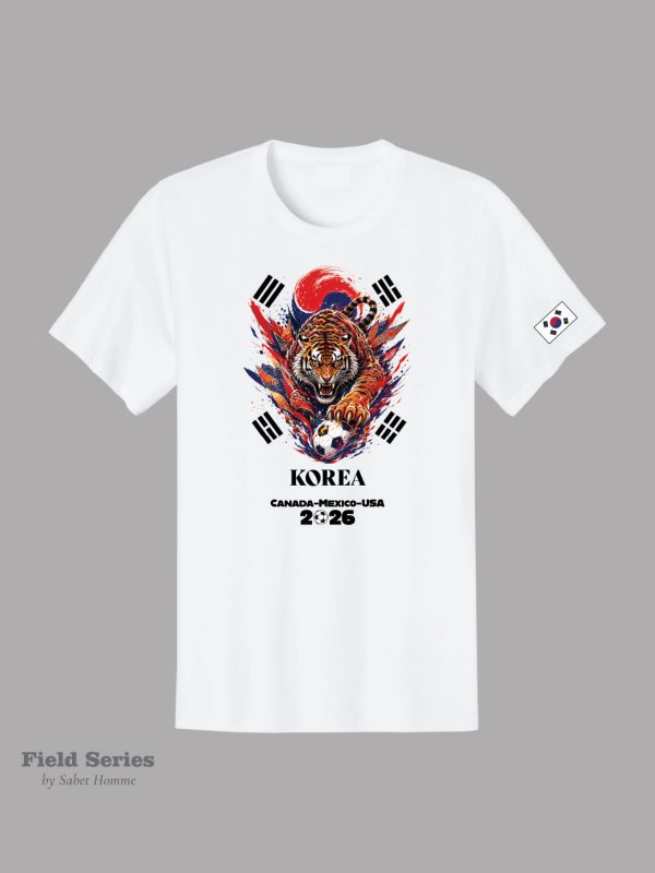 South Korea Soccer Fan T-Shirt – Summer 2026 | Field Series by Sabet Homme
