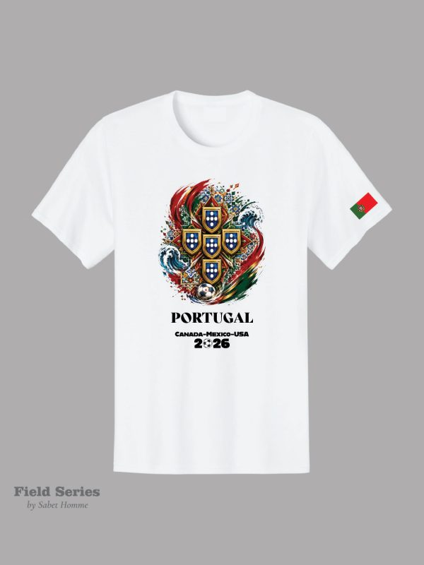 Portugal Soccer Fan T-Shirt – Summer 2026 | Field Series by Sabet Homme
