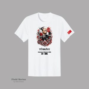 Türkiye Soccer Fan T-Shirt – The Atatürk Edition | Summer 2026 | Field Series by Sabet Homme