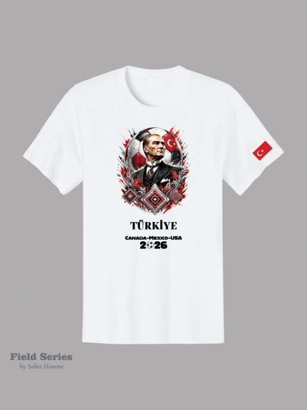 Türkiye Soccer Fan T-Shirt – The Atatürk Edition | Summer 2026 | Field Series by Sabet Homme