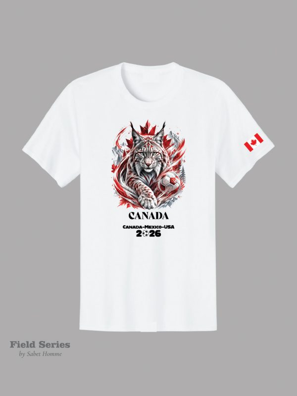 Canada Soccer Fan T-Shirt – The Lynx | Summer 2026 | Field Series by Sabet Homme